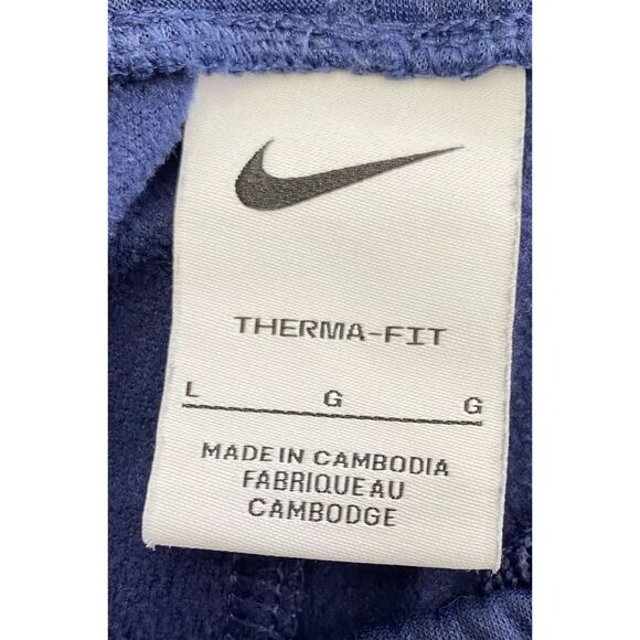 Nike Therma-FIT Joggers Boys Large Blue Athletic Pants Fleece Lined Sweatpants - Picture 9 of 11